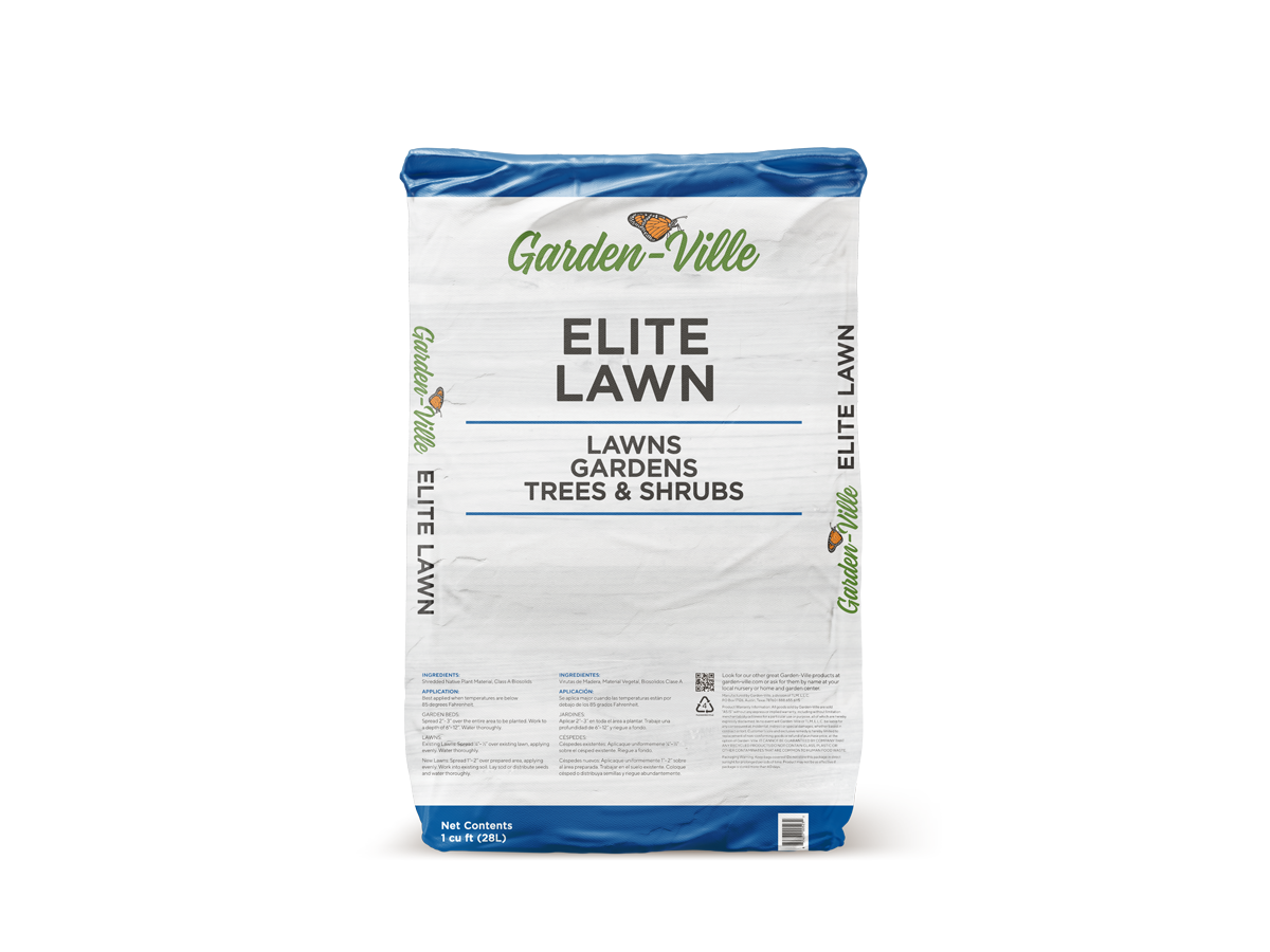 Bag of Garden-Ville Elite Lawn compost
