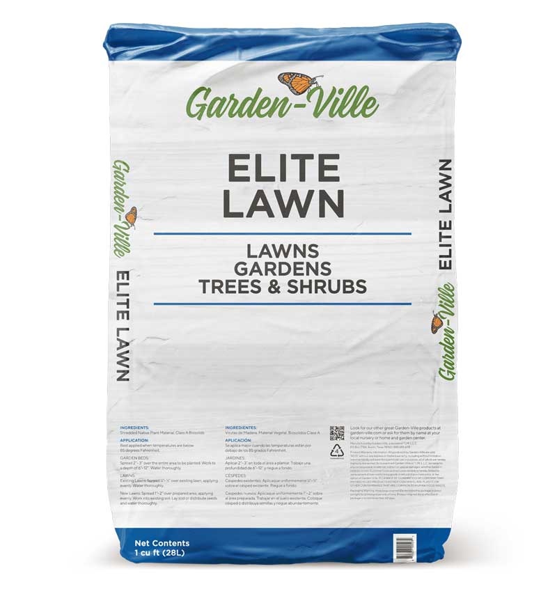 Bag of Garden-Ville Elite Lawn compost